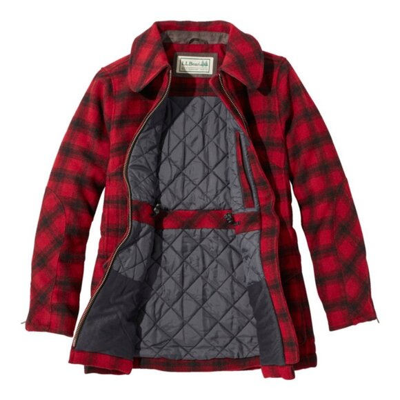 Women's LL Bean Maine Guide Wool Parka, PrimaLoft - Picture 2 of 5